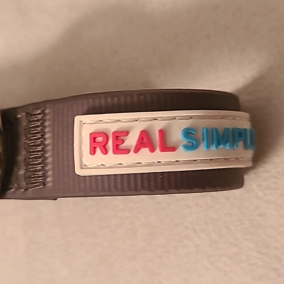 REAL SIMPLE BRAND SMALL BLUE & GRAY RUBBERIZED DOG COLLARS NECK SIZE 8"-12" - Picture 5 of 6